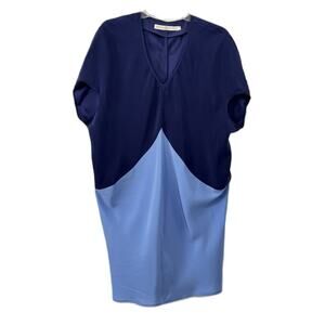 Marie Oliver 100% Silk Dress Madison Blue